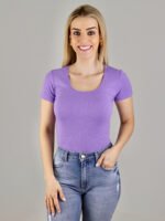 01.0803 BLUSA MANGA CURTA CANELADA BARCELONA